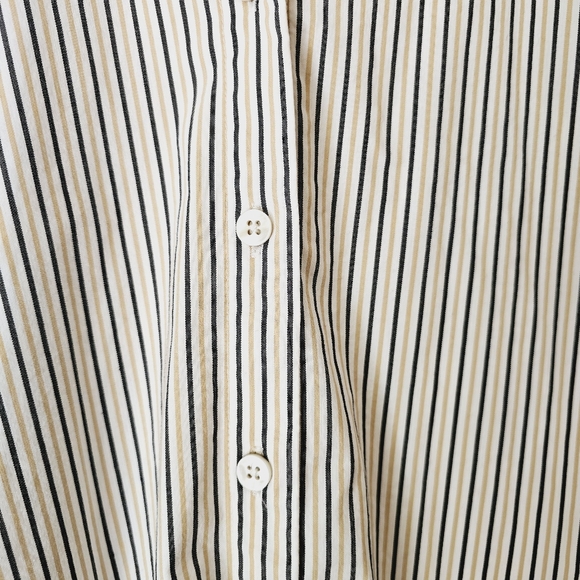 Chico's Poplin Embroidered Stripe Tunic size 12 XL - Picture 5 of 8